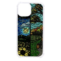 Four Assorted Illustrations Collage Winter Autumn Summer Picture Iphone 13 Mini Tpu Uv Print Case by danenraven