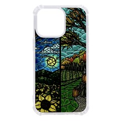 Four Assorted Illustrations Collage Winter Autumn Summer Picture Iphone 13 Pro Tpu Uv Print Case