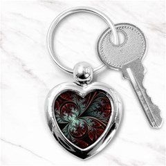 Abstract Pattern Design Art Wallpaper Tracery Texture Key Chain (heart) by danenraven