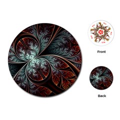 Abstract Pattern Design Art Wallpaper Tracery Texture Playing Cards Single Design (round) by danenraven