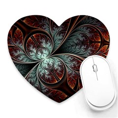 Abstract Pattern Design Art Wallpaper Tracery Texture Heart Mousepad by danenraven