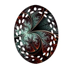 Abstract Pattern Design Art Wallpaper Tracery Texture Oval Filigree Ornament (two Sides) by danenraven