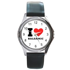 I Love Balsamic Round Metal Watch by ilovewhateva