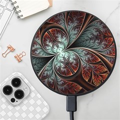 Abstract Pattern Design Art Wallpaper Tracery Texture Wireless Fast Charger(black)