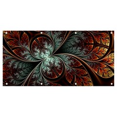 Abstract Pattern Design Art Wallpaper Tracery Texture Banner And Sign 8  X 4  by danenraven