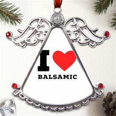 I Love Balsamic Metal Angel With Crystal Ornament by ilovewhateva