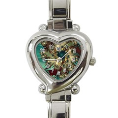 Abstract Design Pattern Art Wallpaper Texture Floral Heart Italian Charm Watch