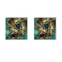 Abstract Design Pattern Art Wallpaper Texture Floral Cufflinks (Square)