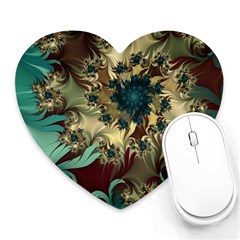 Abstract Design Pattern Art Wallpaper Texture Floral Heart Mousepad