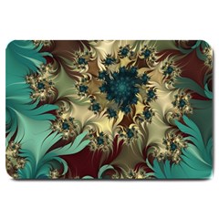 Abstract Design Pattern Art Wallpaper Texture Floral Large Doormat by danenraven