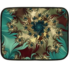 Abstract Design Pattern Art Wallpaper Texture Floral Two Sides Fleece Blanket (Mini)