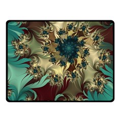 Abstract Design Pattern Art Wallpaper Texture Floral Fleece Blanket (Small)