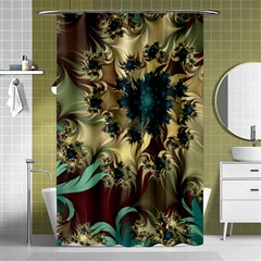 Abstract Design Pattern Art Wallpaper Texture Floral Shower Curtain 48  x 72  (Small) 