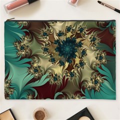 Abstract Design Pattern Art Wallpaper Texture Floral Cosmetic Bag (XXXL)