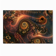 Paisley Abstract Fabric Pattern Floral Art Design Flower Postcard 4 x 6  (pkg Of 10) by danenraven