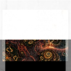 Paisley Abstract Fabric Pattern Floral Art Design Flower Rectangular Jigsaw Puzzl by danenraven