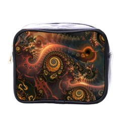 Paisley Abstract Fabric Pattern Floral Art Design Flower Mini Toiletries Bag (one Side) by danenraven