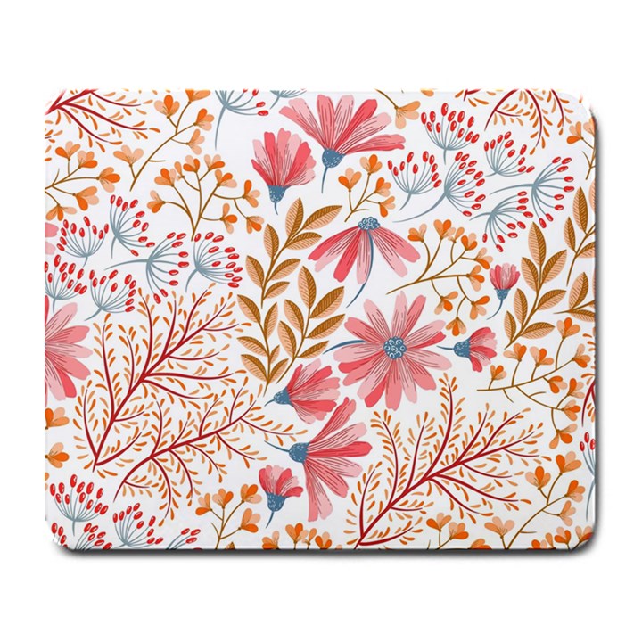 Flowers Pattern Seamless Floral Floral Pattern Large Mousepad