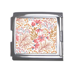 Flowers Pattern Seamless Floral Floral Pattern Mega Link Italian Charm (18mm)