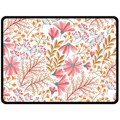 Flowers Pattern Seamless Floral Floral Pattern Fleece Blanket (Large)