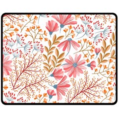 Flowers Pattern Seamless Floral Floral Pattern Fleece Blanket (medium)