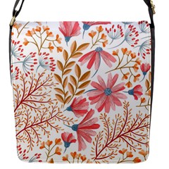 Flowers Pattern Seamless Floral Floral Pattern Flap Closure Messenger Bag (S)