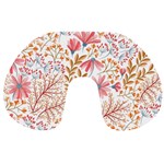 Flowers Pattern Seamless Floral Floral Pattern Travel Neck Pillow Back