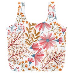 Flowers Pattern Seamless Floral Floral Pattern Full Print Recycle Bag (XXXL)