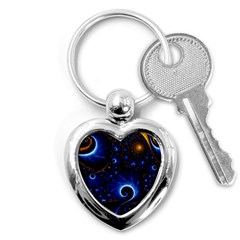 Abstract Design Art Pattern Wallpaper Shape Decoration Key Chain (heart) by danenraven