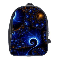 Abstract Design Art Pattern Wallpaper Shape Decoration School Bag (large) by danenraven