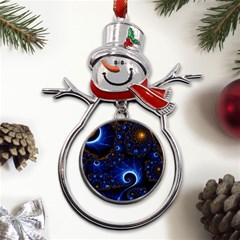 Abstract Design Art Pattern Wallpaper Shape Decoration Metal Snowman Ornament