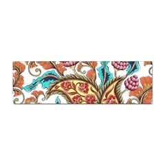 Flowers Pattern Texture White Background Paisley Sticker Bumper (10 pack)