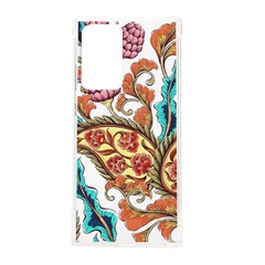 Flowers Pattern Texture White Background Paisley Samsung Galaxy Note 20 Ultra TPU UV Case