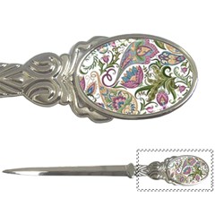 Flowers Pattern Texture White Background Design Floral Letter Opener by danenraven