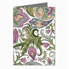 Flowers Pattern Texture White Background Design Floral Greeting Cards (pkg Of 8)