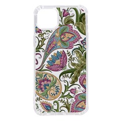 Flowers Pattern Texture White Background Design Floral Iphone 14 Plus Tpu Uv Print Case by danenraven