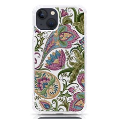 Flowers Pattern Texture White Background Design Floral Iphone 13 Tpu Uv Print Case by danenraven