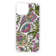 Flowers Pattern Texture White Background Design Floral Iphone 13 Mini Tpu Uv Print Case by danenraven