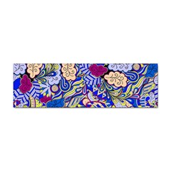 Blue Yellow Background Pattern Vector Texture Paisley Sticker Bumper (10 Pack)