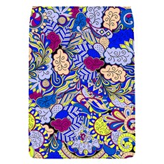 Blue Yellow Background Pattern Vector Texture Paisley Removable Flap Cover (s) by danenraven