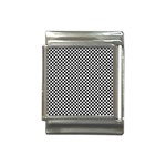 Black And White Checkerboard Background Board Checker Italian Charm (13mm) Front