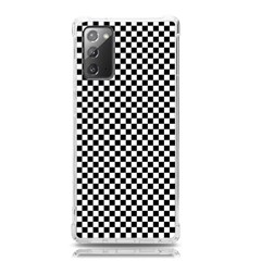 Black And White Checkerboard Background Board Checker Samsung Galaxy Note 20 Tpu Uv Case by Cowasu