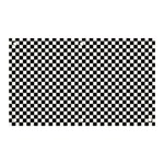 Black And White Checkerboard Background Board Checker Banner and Sign 5  x 3  Front