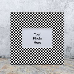 Black And White Checkerboard Background Board Checker White Box Photo Frame 4  X 6  by Cowasu