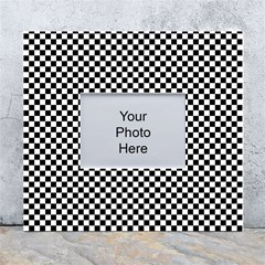 Black And White Checkerboard Background Board Checker White Wall Photo Frame 5  X 7  by Cowasu