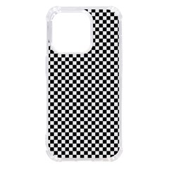 Black And White Checkerboard Background Board Checker Iphone 14 Pro Tpu Uv Print Case