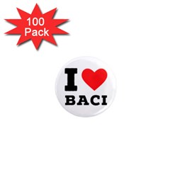 I Love Baci  1  Mini Magnets (100 Pack)  by ilovewhateva