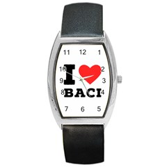 I Love Baci  Barrel Style Metal Watch by ilovewhateva