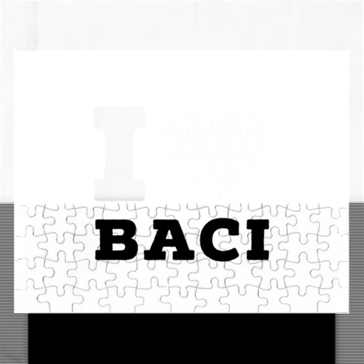 I love baci  Rectangular Jigsaw Puzzl