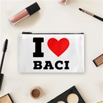 I love baci  Cosmetic Bag (Small) Front